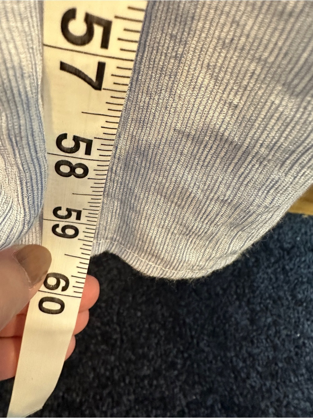 Doe & Rae Pale Blue Maxi Dress with Crochet Inset - Picture 12 of 13